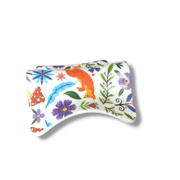 CWC Cook With Color Fox Bright Floral Print Melamine 4 pc Taco Stand Holders - Picture 6 of 7